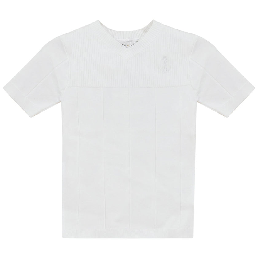 Anchor Embroidered Tshirt Seabrook