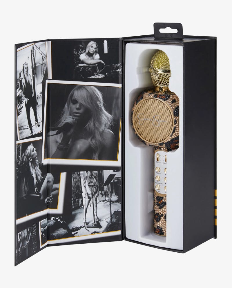 Jessica Simpson Brown Leopard Bling Wireless Microphone