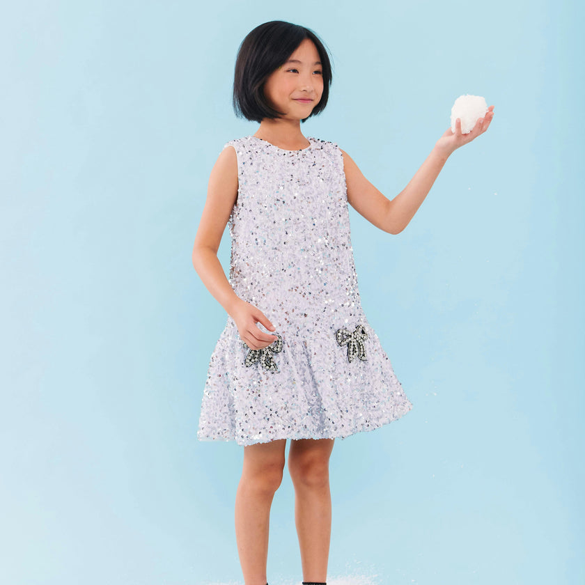 Shimmer Bow Party Dress