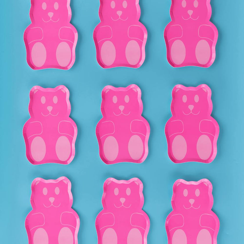Gummy Bears Die-Cut Dessert Plates