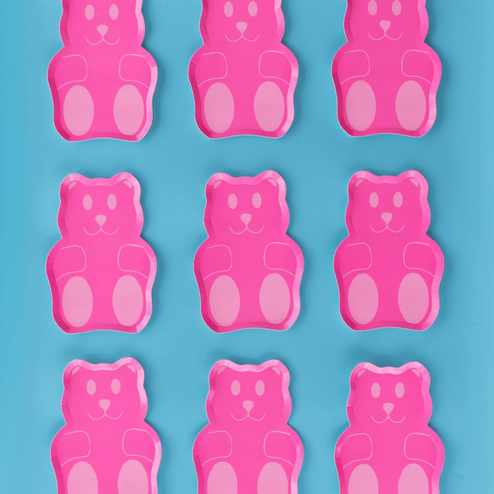 Gummy Bears Die-Cut Dessert Plates