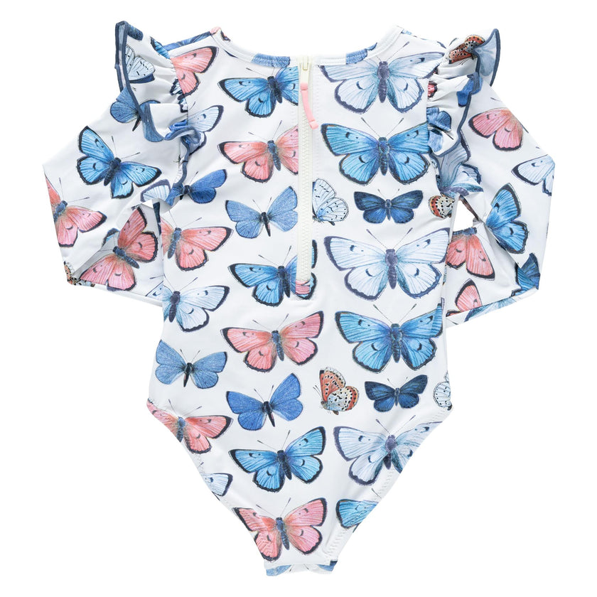 Girls Rachel Suit - Vintage Butterflies