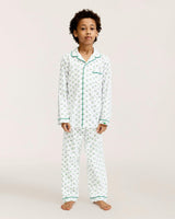 Kid's Twill Pajama Set in Fairway Stripe