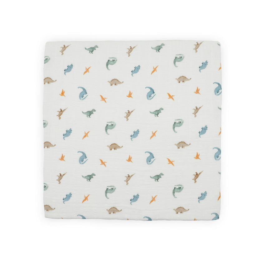 Organic Cotton Muslin Swaddle Blanket 2 Pack - Dino Driftwood (Walmart)