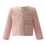 Pink Tweed Jacket and Skirt Set