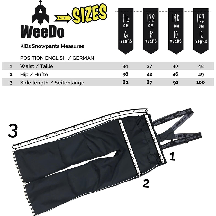 Hookdo Snow Pants, Black