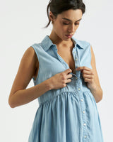 Bec Chambray Dress  Clean Fade