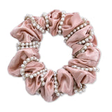 Pearl Accent Scrunchie Set