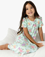 Petals & Posies Bamboo Girls' Short Sleeve Dress