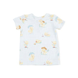 Vintage Spring Ducklings Green - Loungewear Short Set