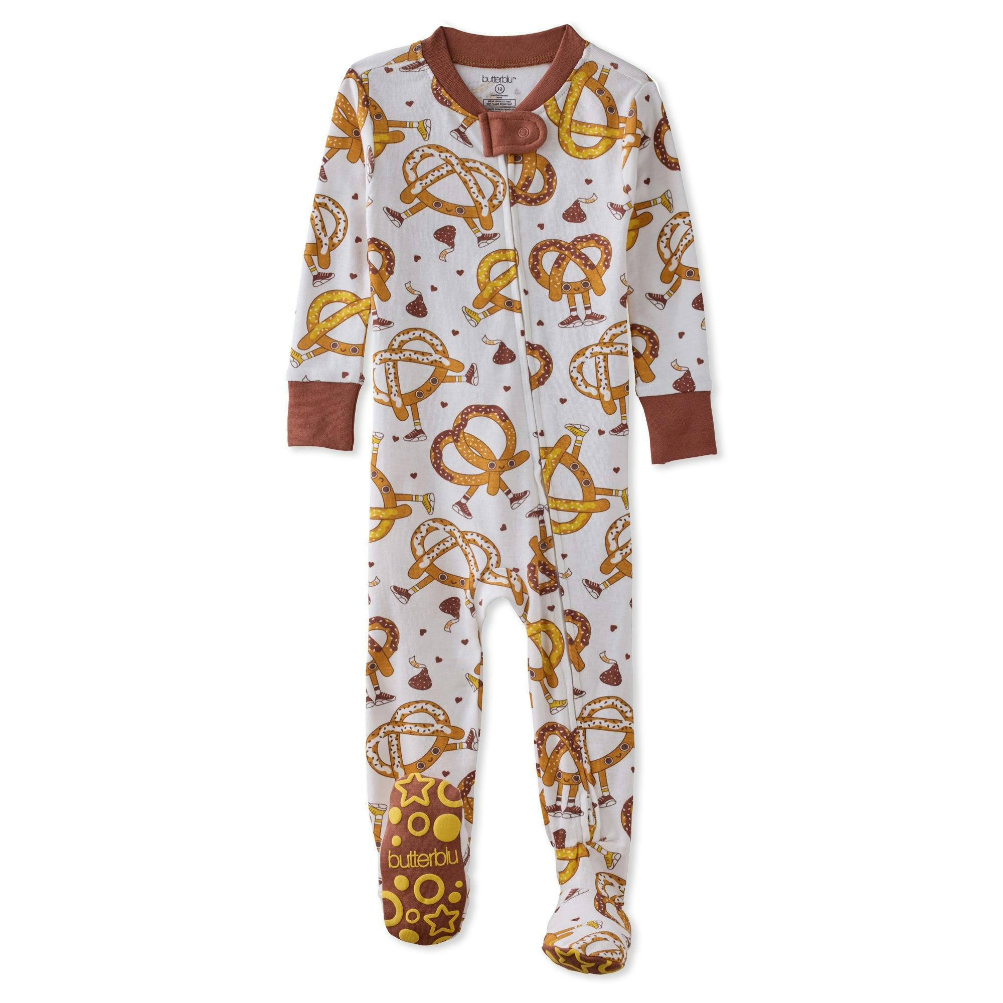 CRUZ Snug-fit Footed Baby Boys Pajamas