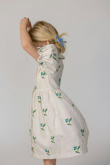 Charlotte Dress in Flame Stitch Floral