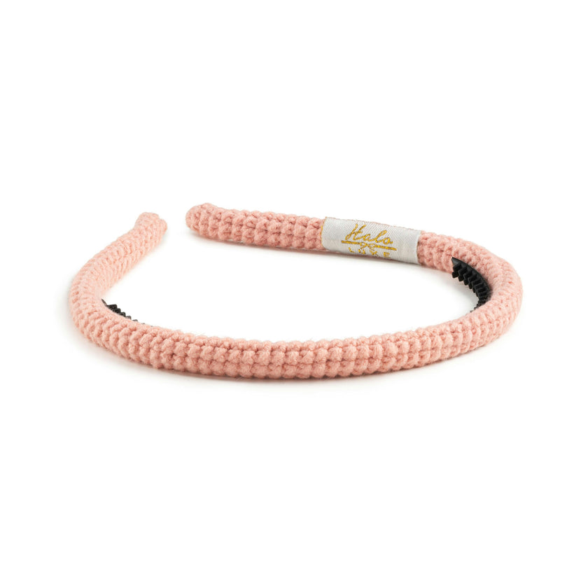 Halo Luxe Juliana Textured Knit Headband - Pink