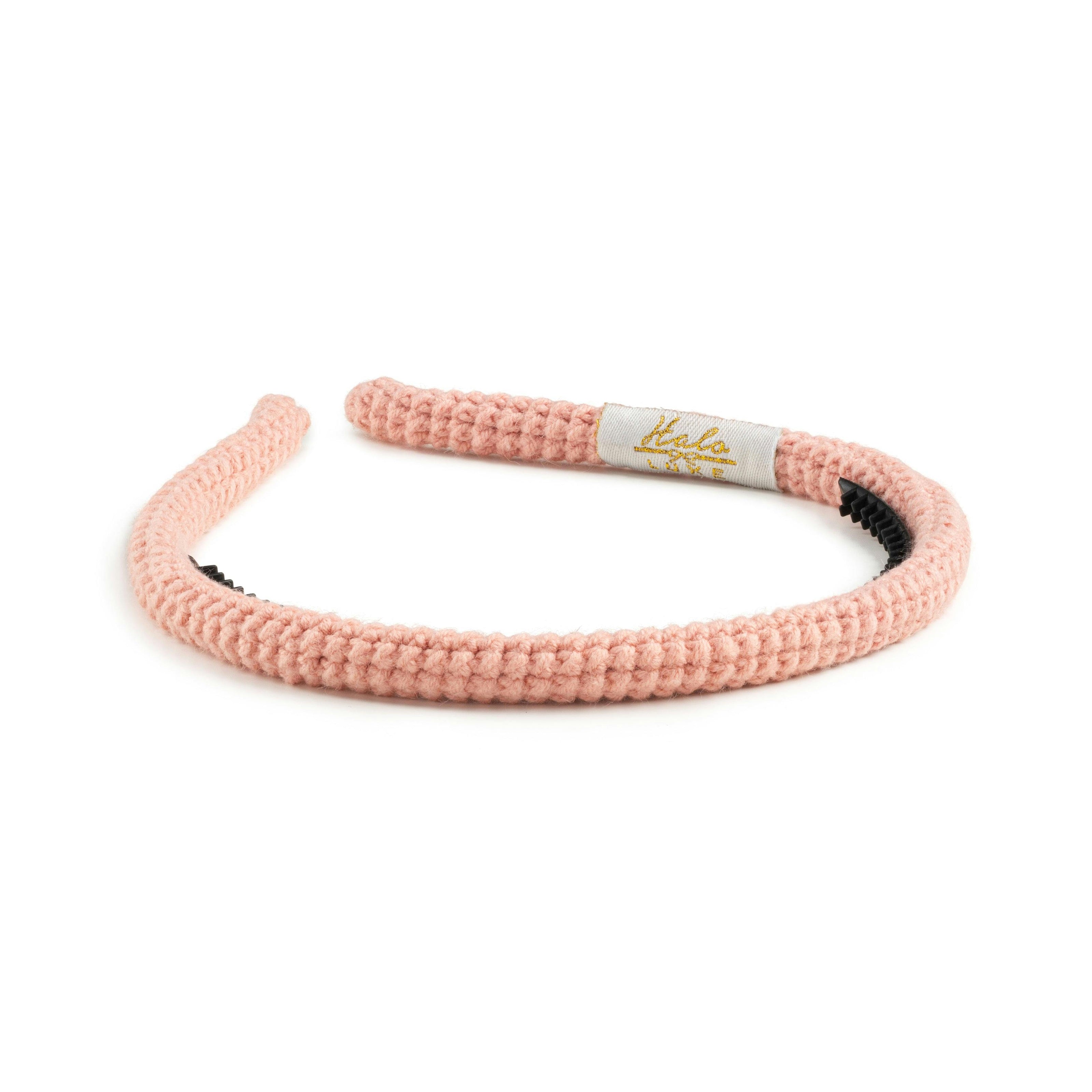 Halo Luxe Juliana Textured Knit Headband - Pink