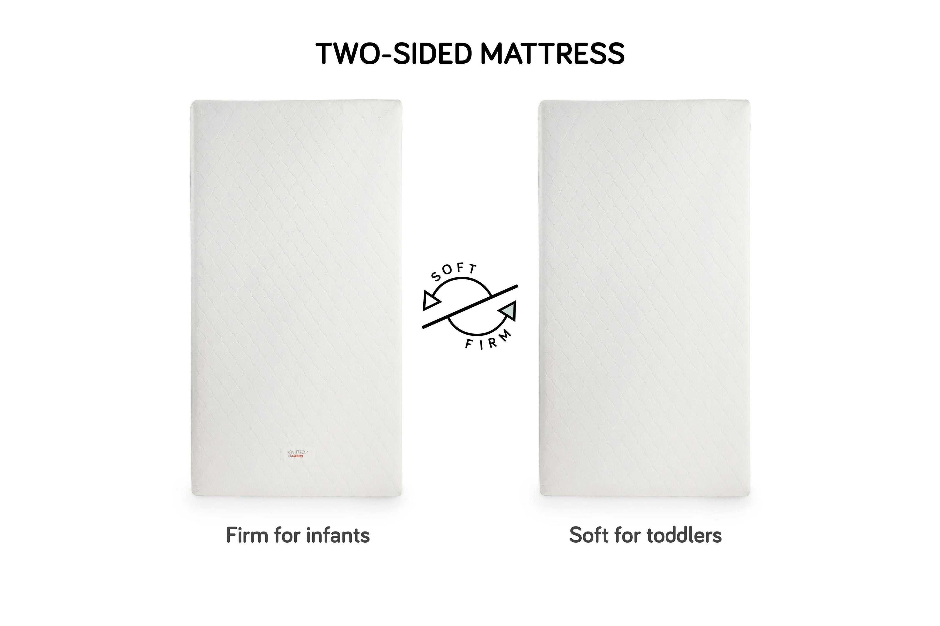 Babyletto Pure Core Non-Toxic Crib Mattress with Hybrid Waterproof Cover