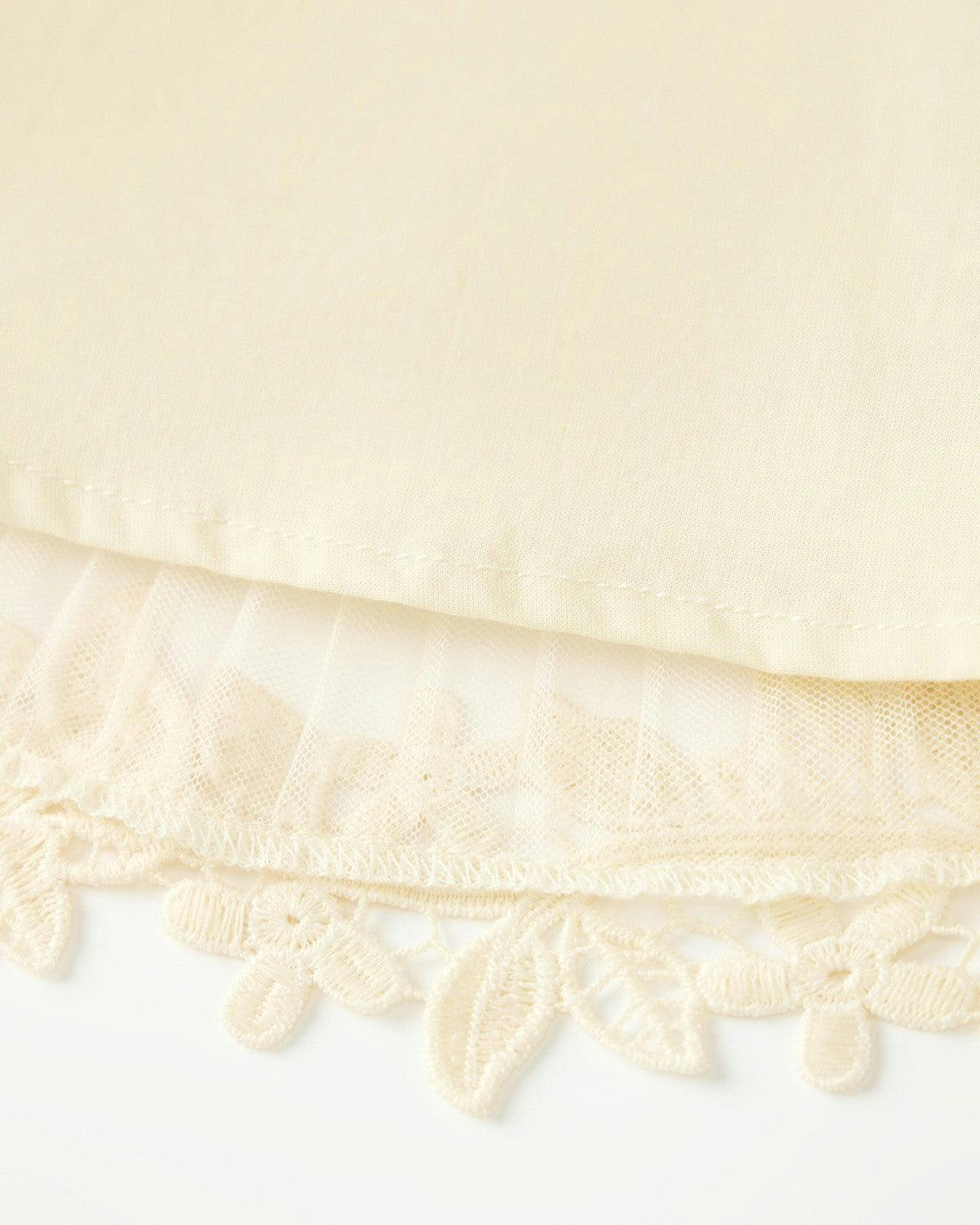 Peggy Lace Midi Dress, Crème