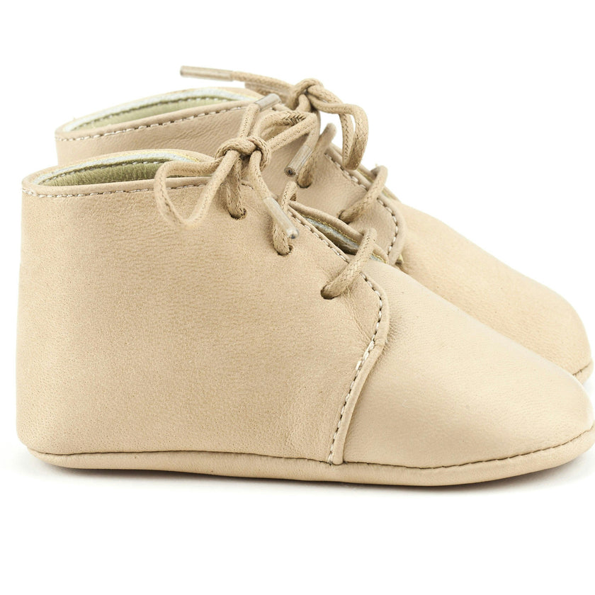 Little Royals Leather Booties Gaby - Beige