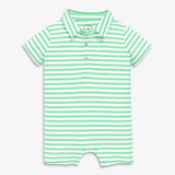 Clearance baby polo shortie in mini stripe