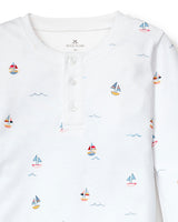 Kid's Pima Snug Fit Pajama Set in Bateau