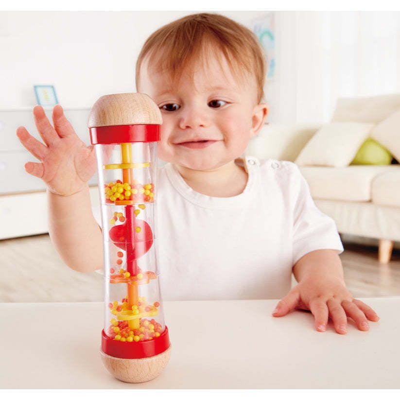 Hape: Beaded Raindrops - Red - Wooden Soothing Sounds Toy
