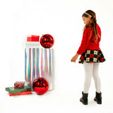 Jr Star Sherpa Argyle Child Swing Skirt