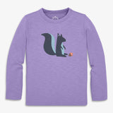 Kids long sleeve squirrel tee