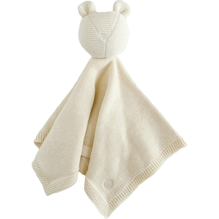 Organic Cotton Bear Lovey, Cream
