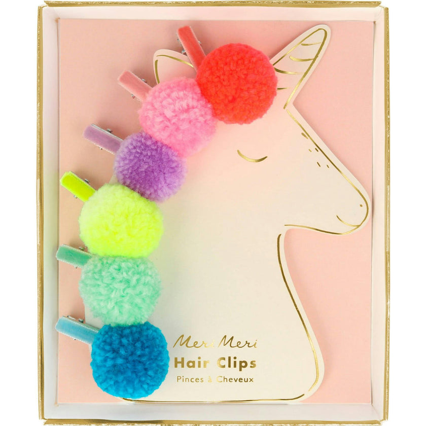 Pompom Hair Clips