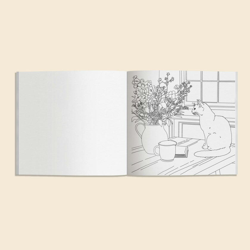 Still Life: A Fall Coloring Book for Cozy Days