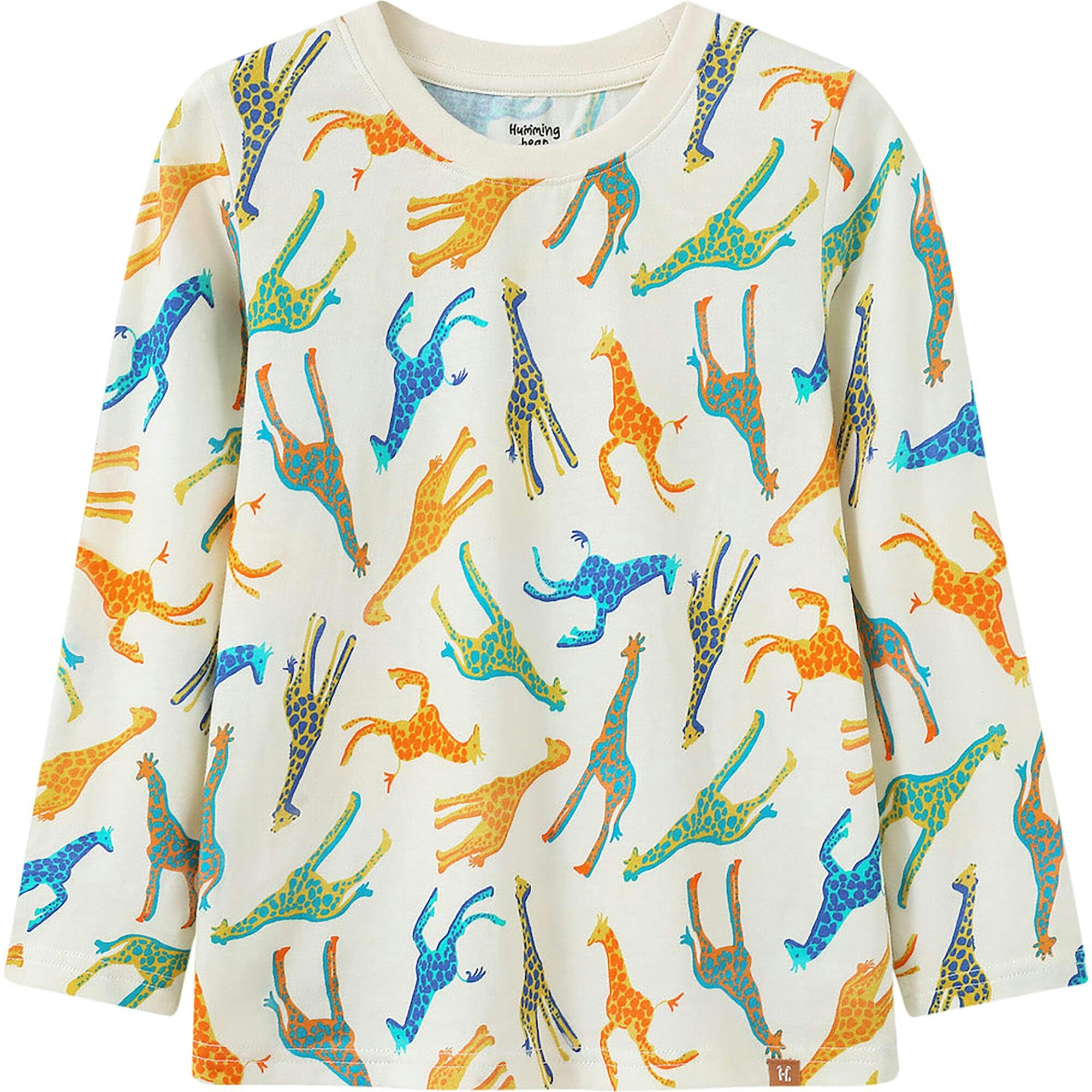 Colorful Giraffes Long Sleeve Tee