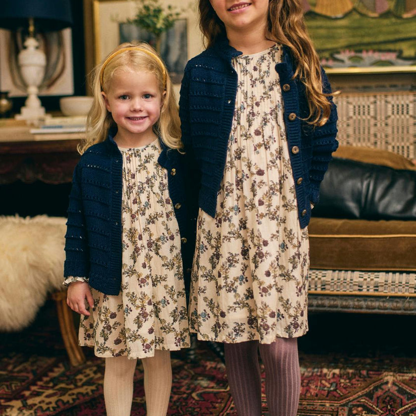 Charlotte Dress in Harvest Toile