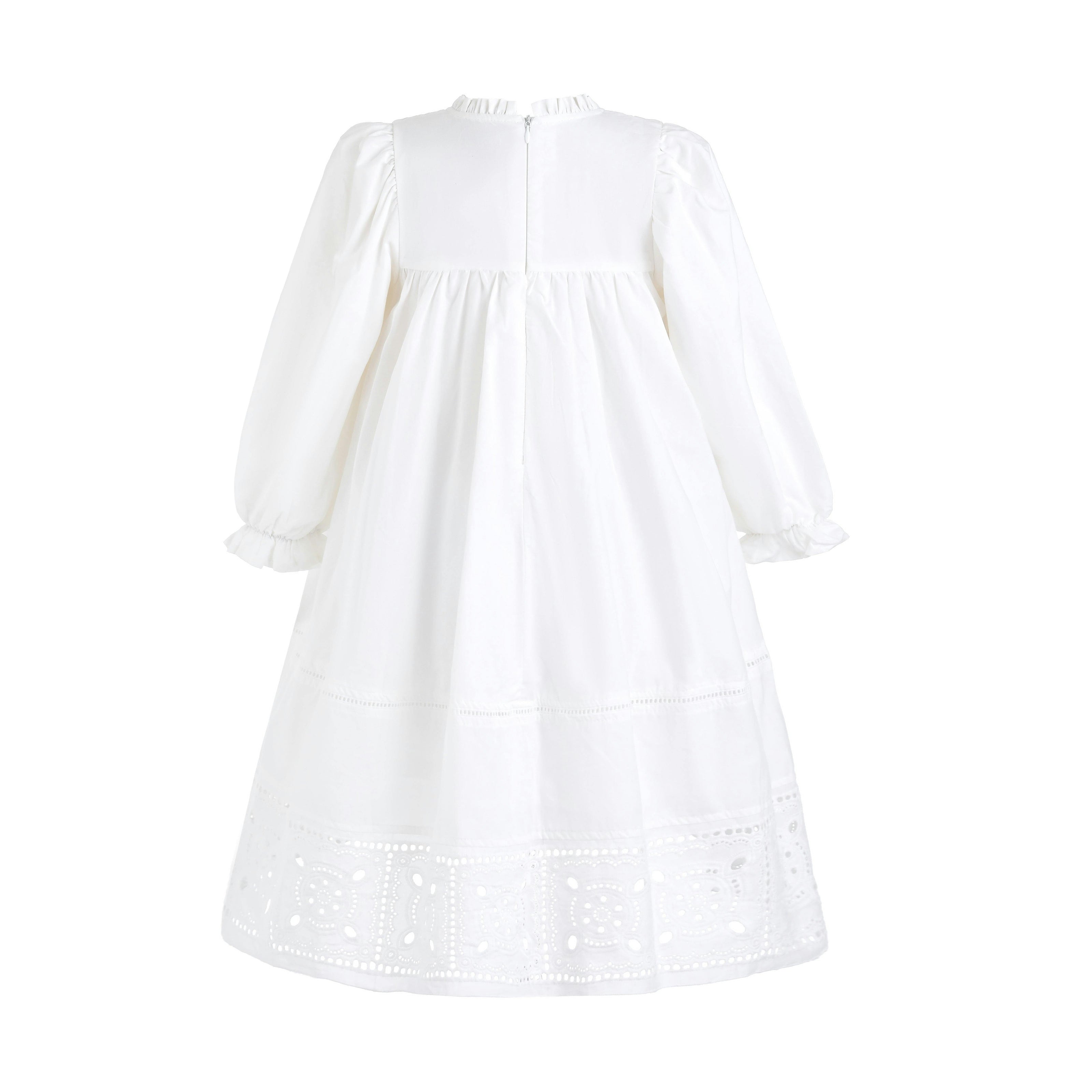 White Eyelet Embroidered Dress