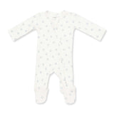 Little Horseshoes Blue - 2 Way Zipper Footie