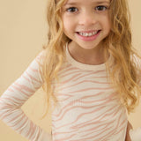Zebra Sands Ribbed Pajama Set