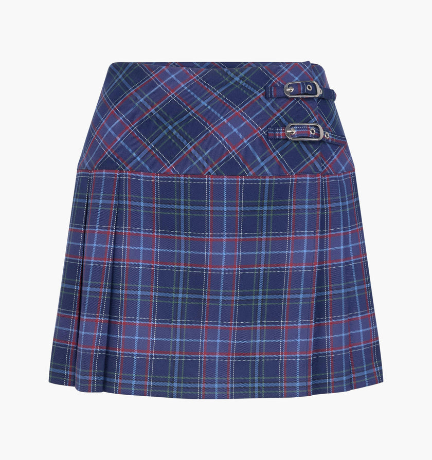 The Inola Skirt - Belgravia Tartan Navy