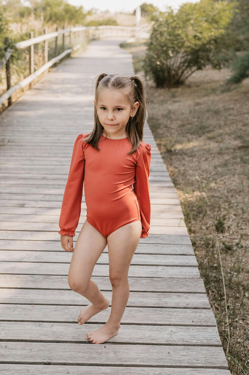 Jemima Surf Suit in Terracotta Peachpink