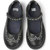 Duet Twins Printed Leather Mary Jane Shoes