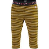 Striped Contrast Waistband Leggings