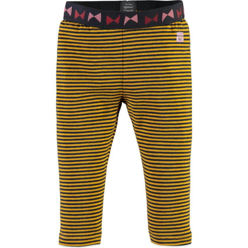 Striped Contrast Waistband Leggings