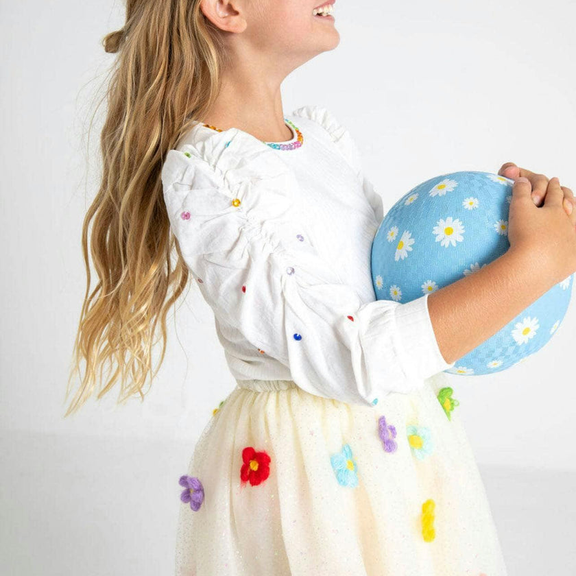Gem Queen Puff Sleeve Blouse