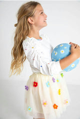 Gem Queen Puff Sleeve Blouse
