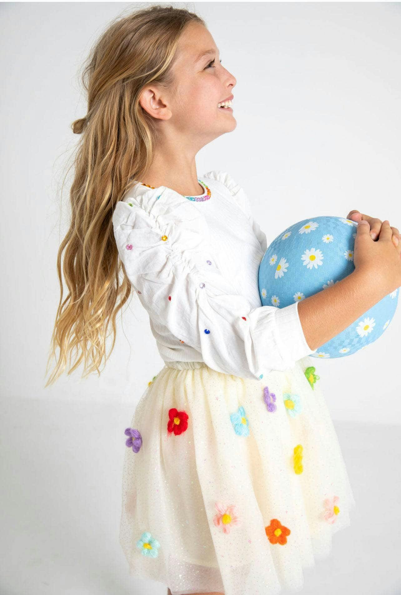 Gem Queen Puff Sleeve Blouse