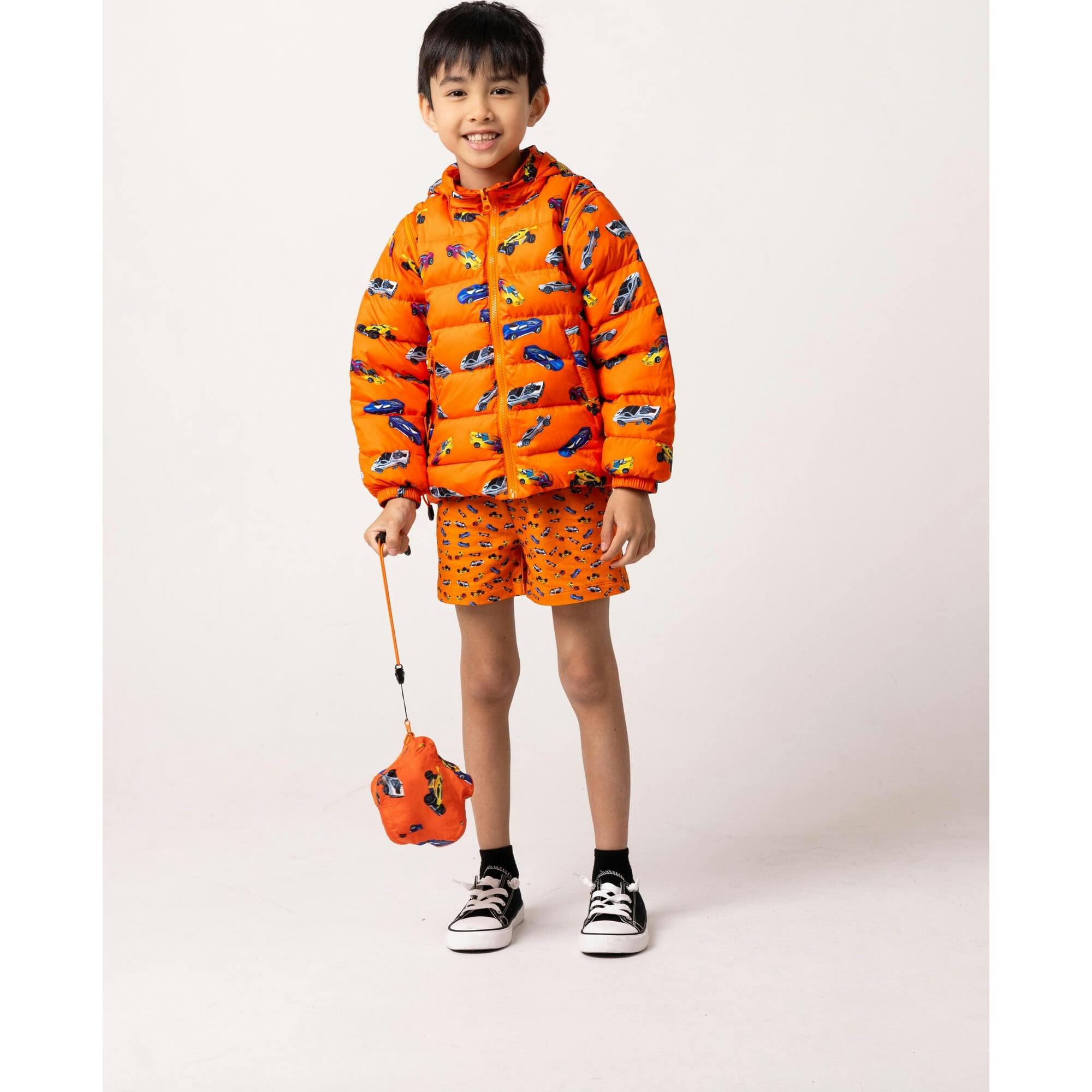 Tanner Reversible Detachable Light Puffer/Vest, Hot Rod