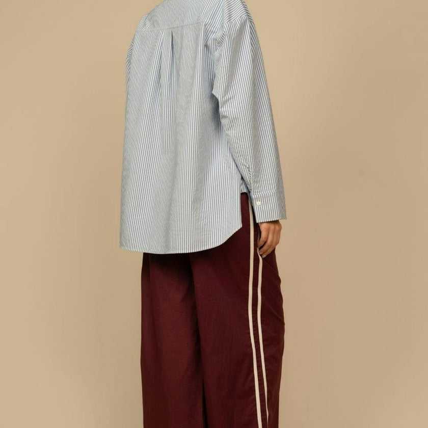 Sporty Drawstring Wide-Leg Pant