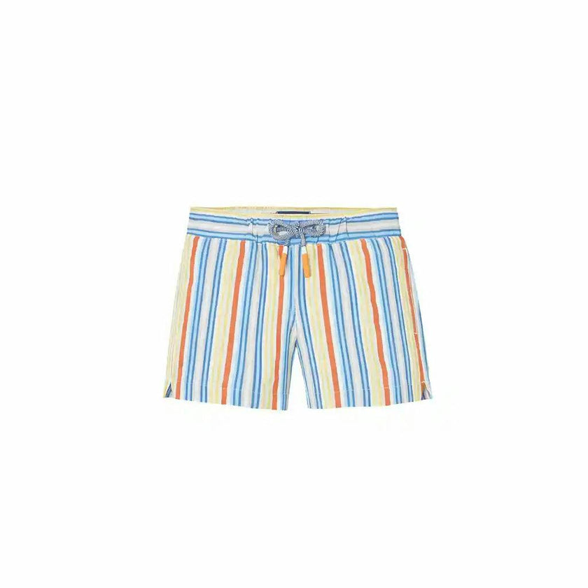 Boys' swim shorts, multicoloured stripes | NAPOLI