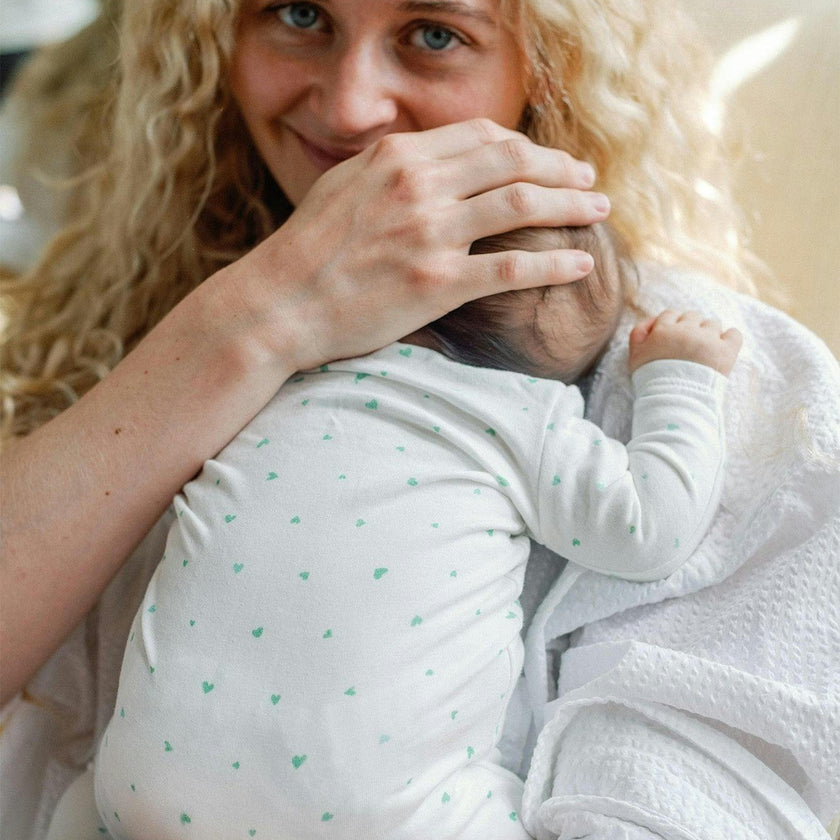 Marley Zip Pajama, Seafoam Hearts