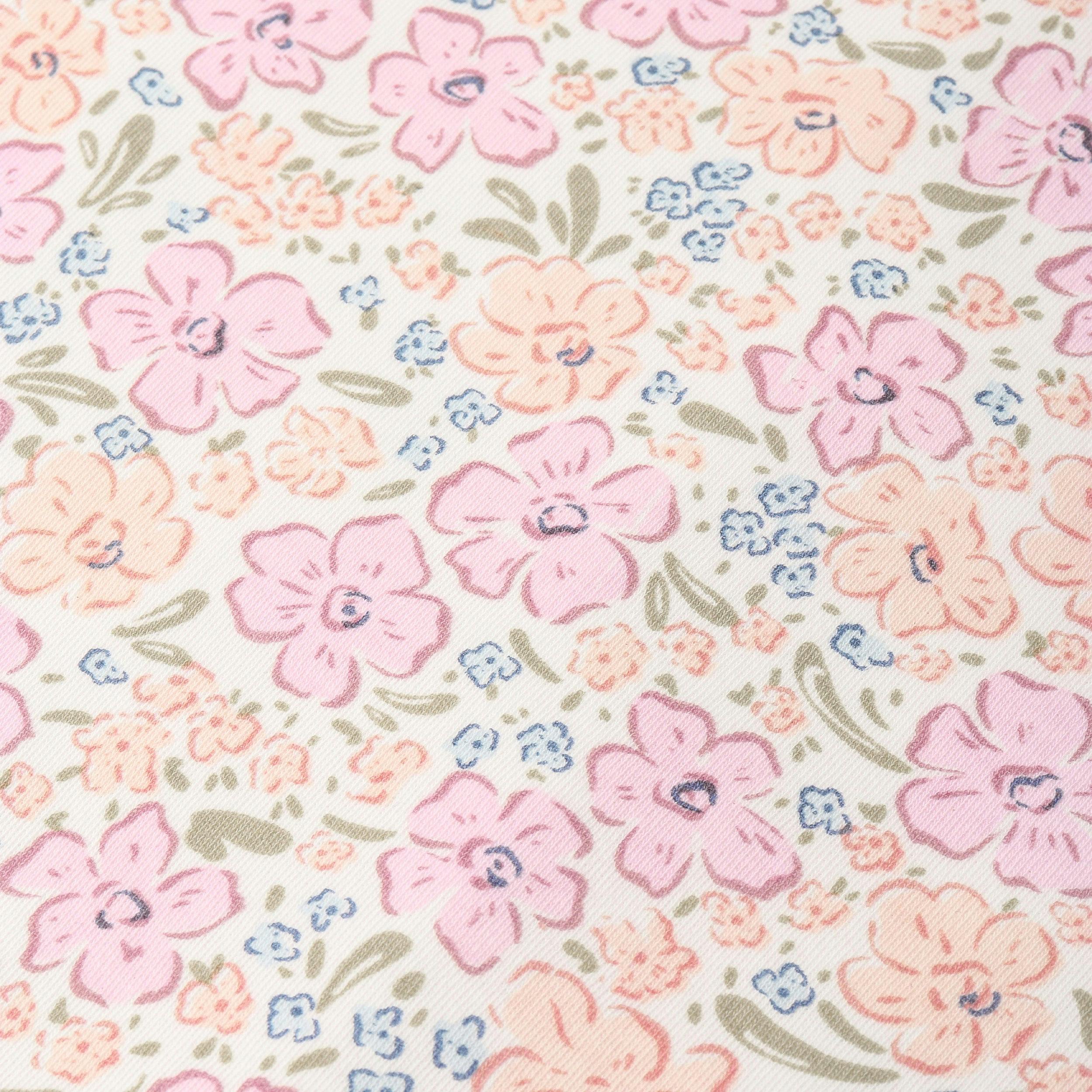 Organic Flutter Romper - Peony
