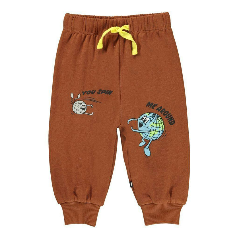 Brown Simeon Cotton Sweatpants