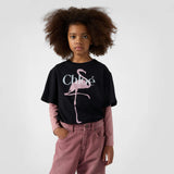 Black Flamingo Logo Tee