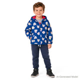 Reversible Color-Changing Puffer Jacket | Dog Print